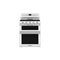 KITCHENAID KFGD500EWH 30-Inch 5 Burner Gas Double Oven Convection Range - White