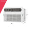 FRIGIDAIRE FHWH084WB1 Frigidaire 8,000 BTU Window Room Air Conditioner with Supplemental Heat