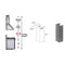 61" Wooden Chimney Extension for Ceilings up to 12.5 ft.