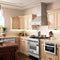 36 In. Ducted Wooden Wall Mount Range Hood In Cottage White