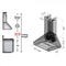 36 In. Ducted Wooden Wall Mount Range Hood In Cottage White