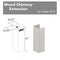 61" Wooden Chimney Extension for Ceilings up to 12.5 ft.
