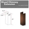 61" Wooden Chimney Extension for Ceilings up to 12.5 ft.