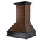 30" Ducted Wooden Wall Mount Range Hood with Dual Remote Blower and Hamilton