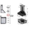 30" Ducted Wooden Wall Mount Range Hood with Dual Remote Blower and Hamilton