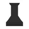 30 In. Wooden Wall Mount Range Hood In Rustic Black Finish