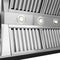 36 In. Wooden Wall Mount Range Hood In Rustic Black Finish