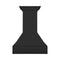 36 In. Wooden Wall Mount Range Hood In Rustic Black Finish