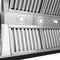 36 In. Wooden Wall Mount Range Hood In Rustic Black Finish