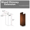 61" Wooden Chimney Extension for Ceilings up to 12.5 ft.