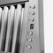 30 In. Wooden Wall Mount Range Hood In Rustic Bright White Finish