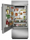 KITCHENAID KBBL306ESS 20.9 Cu. Ft. 36" Width Built-In Stainless Bottom Mount Refrigerator with Platinum Interior Design - Stainless Steel