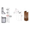 61" Wooden Chimney Extension for Ceilings up to 12.5 ft.