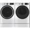 GE GFW550SSNWW 28 Inch Smart Front Load Washer & GE GFD55GSSNWW 28 Inch Gas Smart Dryer with GE GFR0728SNWW 28 Inch Right Height™ Riser: White