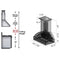 36" Ducted Wooden Wall Mount Range Hood - 36 inch