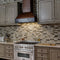 36" Ducted Wooden Wall Mount Range Hood with Dual Remote Blower - 36 Inch / 700