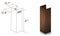 61" Wooden Chimney Extension for Ceilings up to 12.5 ft.