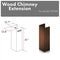 61" Wooden Chimney Extension for Ceilings up to 12.5 ft.