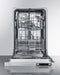 SUMMIT DW18SSADA 18" Wide Built-in Dishwasher, ADA Compliant