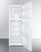 SUMMIT FF1427WLLF2 26" Wide Top Mount Refrigerator-freezer