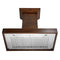 ZLINE 48 in. Wooden Wall Mount Range Hood in Walnut  Includes  Remote Motor