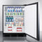 SUMMIT FF7BKBISSHHADA 24" Wide Built-in All-refrigerator, ADA Compliant