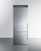 SUMMIT FFBF279SSXH72LHD 28" Wide Bottom Freezer Refrigerator