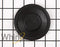 Disposer Splash Guard, Black-colored, 3 1/4" diameter x 1/25" height