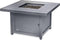 NAPOLEON BBQ HAMP2GY Hamptons Square Patioflame Table , Grey , Propane