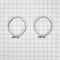 4" Stainless Steel Dryer Vent Hose Clamps with Phillips/hex head screw - 2 pack