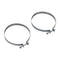 4" Stainless Steel Dryer Vent Hose Clamps With Phillips/hex Head Screw - 2 Pack