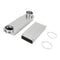 29"-50" Dryer Telescoping Vent Periscope for 2.5" clearance, with 1 male snap-lock fitting and 1 draw-band collar