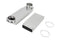29"-50" Dryer Telescoping Vent Periscope for 2.5" clearance, with 1 male snap-lock fitting and 1 draw-band collar