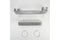 29"-50" Dryer Telescoping Vent Periscope for 2.5" clearance, with 1 male snap-lock fitting and 1 draw-band collar