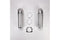 4' Silver Dryer Vent Kit with 2 flexible metal vent pieces, 2 close-quarter elbows, and clamps - 2 pack