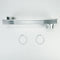 0"-18" Dryer Telescoping Vent Periscope for 2.5" clearance, with 1 male snap-lock fitting, draw-band collar & 2 clamps.