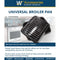 Premium Range Porcelain Broiler Pan and Roasting Rack (Includes Pan and Grid)