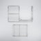 24" L x 15 3/4" D Split Oven Rack, Stainless Steel, half-shelf design, with 11 1/4" L x 14" D removable rack section
