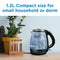 DANBY DBKT12013BD11 Danby 1.2L Glass Kettle in Black