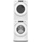 Whirlpool WFW560CHW 27 Inch Front Load Washer & Whirlpool WGD560LHW 27 Inch Gas Dryer with Whirlpool W10869845 Stack Kit for HybridCare, Long Vent and Standard Dryers