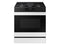 SAMSUNG NSG6DB830012 Bespoke 6.0 cu. ft. Smart Slide-In Gas Range with Air Fry & Precision Knobs in White Glass