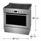 ELECTROLUX ECFG3668AS Electrolux 36" Front Control Freestanding Gas Range