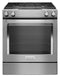 KITCHENAID KSDG950ESS 30-Inch 4-Burner Dual Fuel Downdraft Slide-In Range - Stainless Steel