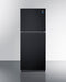 SUMMIT FF1087B 24" Wide Top Mount Refrigerator-freezer