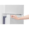 MIDEA MRT14D2BWW Midea Energy Star Certified 14 Cu. Ft. Refrigerator with Glass Shelves - White