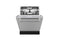 BERTAZZONI DW24T3IXV 24 inch Dishwasher Tall Tub with Stainless Steel Panel and Bar Handle, 15 place settings, 42 dB, 6 wash cycles Stainless Steel