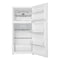 MIDEA MRT14D2BWW Midea Energy Star Certified 14 Cu. Ft. Refrigerator with Glass Shelves - White