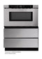 SHARP SMD2440JS 24 in. 1.2 cu. ft. Built-In Stainless Steel Microwave Drawer Oven