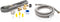 DISHWASHER INSTALL KIT W/ 6' SS WATERLINE, 2 ELBOWS, 6' ANGLED CORD