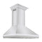 36 In. Professional Convertible Vent Wall Mount Range Hood In Stainless Steel With Crown Molding